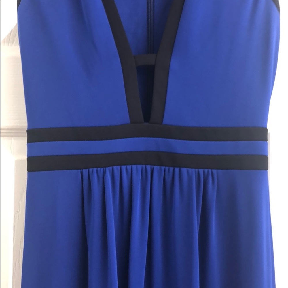 BCBG MaxAzria deep-v maxi dress/gown